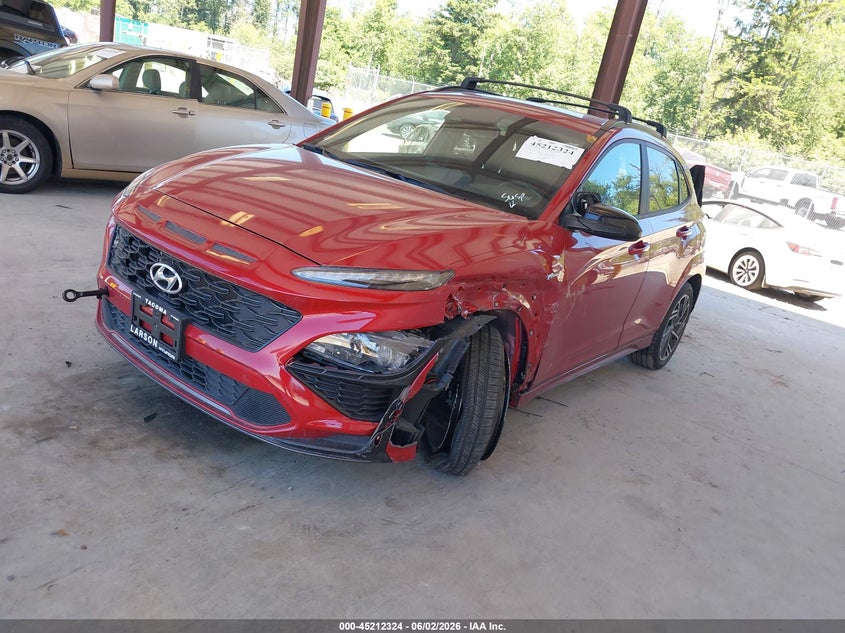 2022 Hyundai Kona VIN KM8K3CA30NU863368 IAAI salvage auction — LEFT FRONT, Bill Of Sale (Washington), sold $6,900 on 2026-07-08 (photo 2)