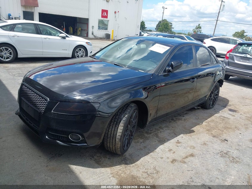 2011 Audi A4 VIN WAUAFAFL0BN056386 IAAI salvage auction — FRONT & REAR, Salvage (California), sold $200 on 2026-07-30 (photo 2)