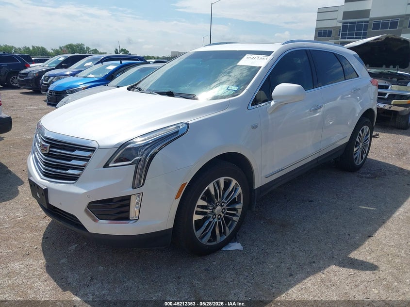2017 Cadillac Xt5 VIN 1GYKNERS8HZ104281 IAAI salvage auction — HAIL, Salvage Title, sold $9,550 on 2026-07-28 (photo 2)