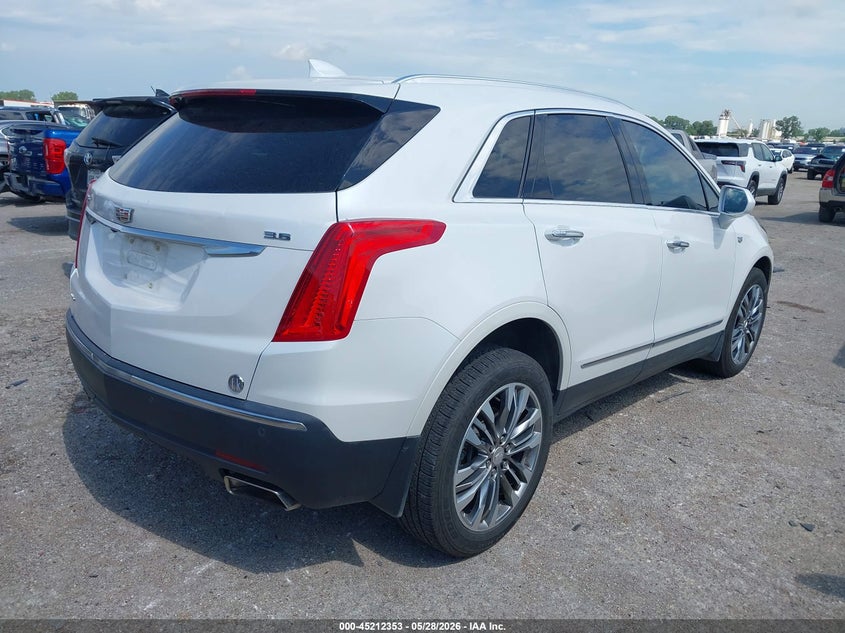2017 Cadillac Xt5 VIN 1GYKNERS8HZ104281 IAAI salvage auction — HAIL, Salvage Title, sold $5,100 on 2026-07-28 (photo 4)