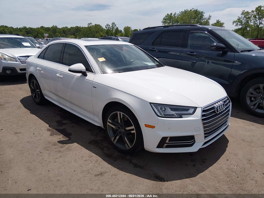 2017 Audi A4 VIN WAUENAF4XHN006262 IAAI salvage auction — HAIL, Salvage Title, sold $6,400 on 2026-07-21 (photo 1)