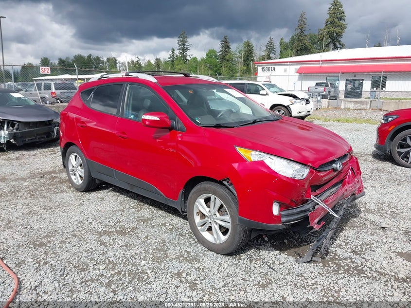 2013 Hyundai Tucson VIN KM8JUCAC7DU672750 IAAI salvage auction — FRONT END, Salvage Title, sold $1,650 on 2026-07-22 (photo 1)
