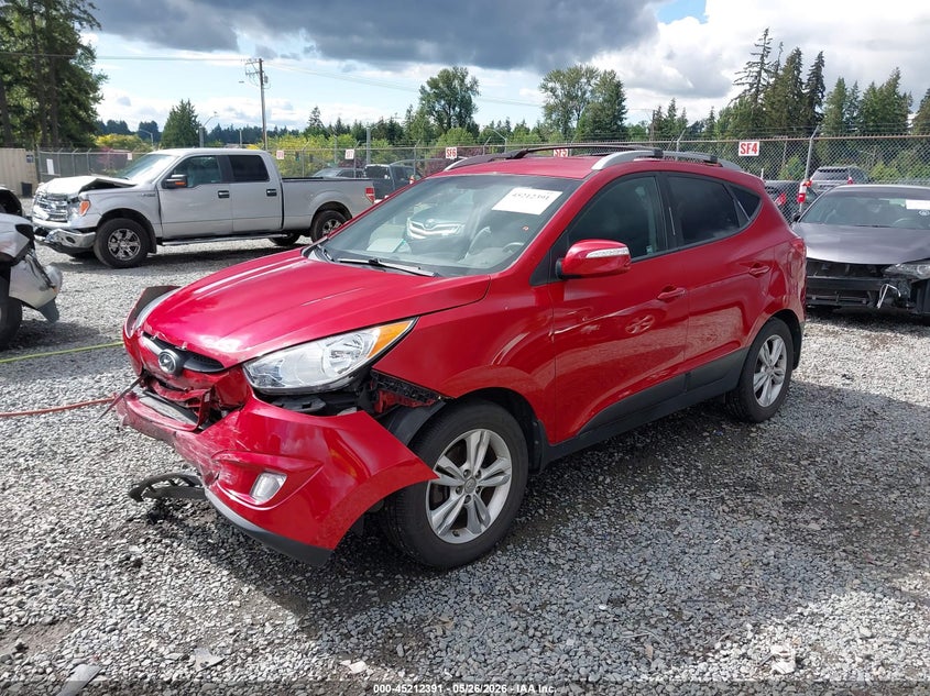 2013 Hyundai Tucson VIN KM8JUCAC7DU672750 IAAI salvage auction — FRONT END, Salvage Title, sold $1,650 on 2026-07-22 (photo 2)