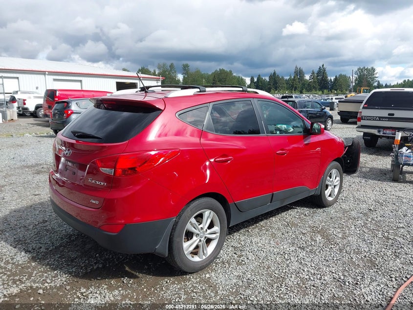 2013 Hyundai Tucson VIN KM8JUCAC7DU672750 IAAI salvage auction — FRONT END, Salvage Title, sold $1,650 on 2026-07-22 (photo 4)