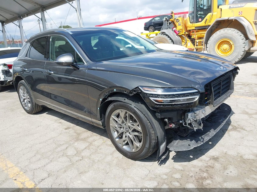 2025 Genesis Gv70 VIN KMUMADTB3SU221281 IAAI salvage auction — FRONT & REAR, Salvage Title, sold $13,550 on 2026-07-06 (photo 1)