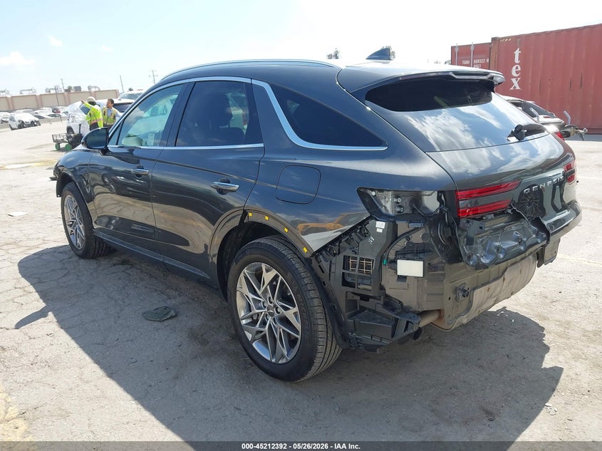 2025 Genesis Gv70 VIN KMUMADTB3SU221281 IAAI salvage auction — FRONT & REAR, Salvage Title, sold $13,550 on 2026-07-06 (photo 3)