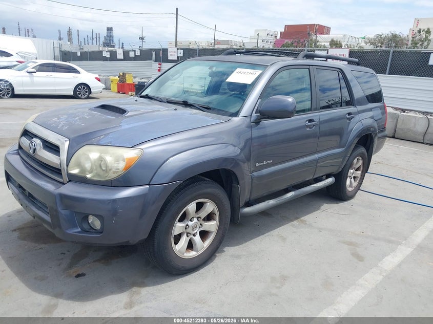 2007 Toyota 4runner VIN JTEZU14R378078614 IAAI salvage auction — REAR END, Clear - Dealer Only (California), sold $2,100 on 2026-07-22 (photo 2)