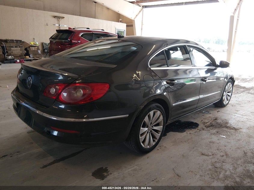 2009 Volkswagen Passat cc VIN WVWML73C09E537698 IAAI salvage auction — FRONT END, Clear (Florida), sold $300 on 2026-07-06 (photo 4)