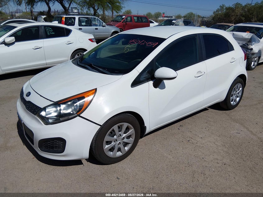 2014 Kia Rio VIN KNADM5A35E6372141 IAAI salvage auction — FRONT END, Salvage (Arizona), sold $950 on 2026-07-30 (photo 2)