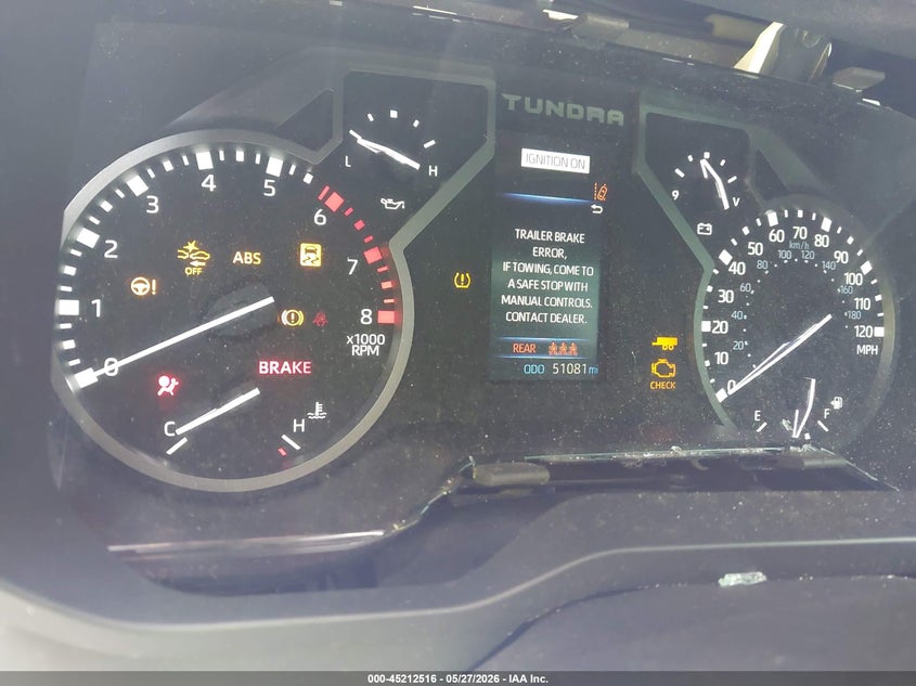 2022 Toyota Tundra VIN 5TFLA5DB8NX005917 IAAI salvage auction — ROLLOVER, Salvage Title, sold $4,050 on 2026-07-21 (photo 7)