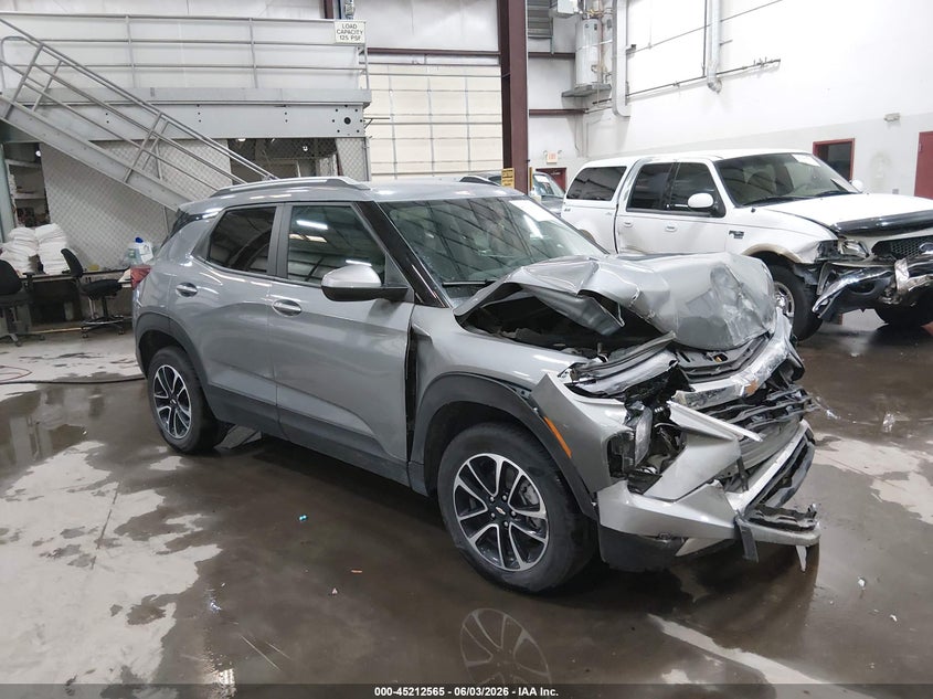 2025 Chevrolet Trailblazer VIN KL79MRSL5SB059377 IAAI salvage auction — FRONT END, Salvage (Idaho), sold $3,300 on 2026-07-08 (photo 1)