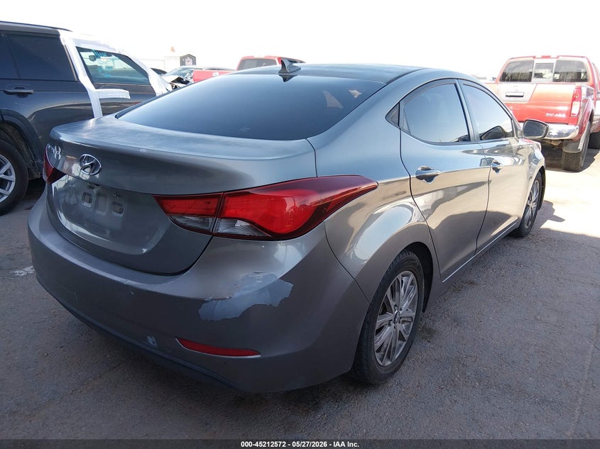 2014 Hyundai Elantra VIN KMHDH4AE4EU092009 IAAI salvage auction — FRONT END, Salvage Title, sold $750 on 2026-07-29 (photo 4)