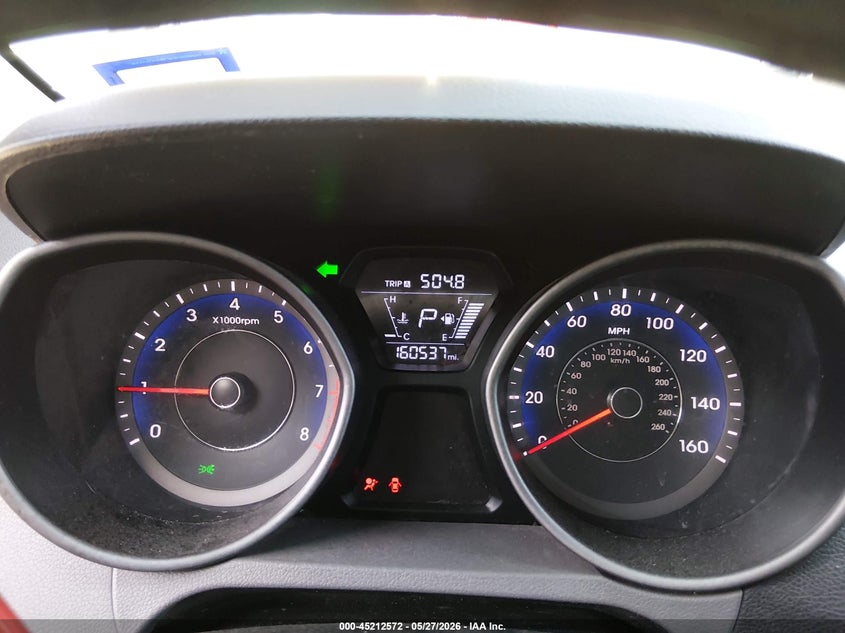 2014 Hyundai Elantra VIN KMHDH4AE4EU092009 IAAI salvage auction — FRONT END, Salvage Title, sold $750 on 2026-07-29 (photo 7)