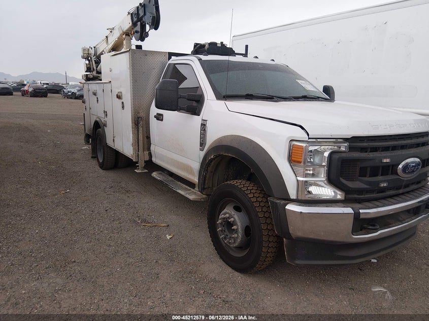 2021 Ford F-550 chassis VIN 1FDUF5GN7MDA04796 IAAI salvage auction — NORMAL WEAR, Clear (Arizona), sold $14,400 on 2026-08-20 (photo 1)