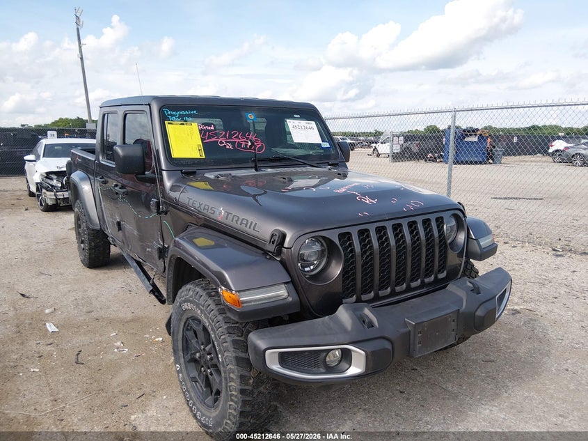 2021 Jeep Gladiator VIN 1C6HJTAG5ML565224 IAAI salvage auction — SIDE, Salvage Title, sold $15,500 on 2026-07-28 (photo 1)