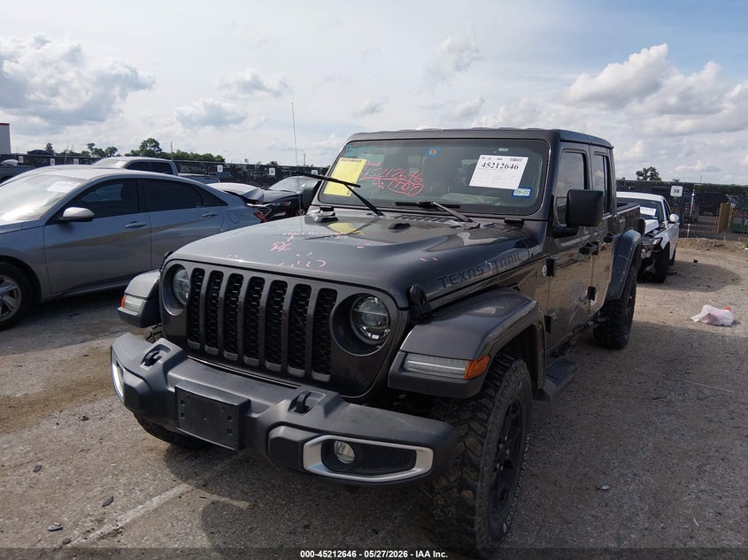 2021 Jeep Gladiator VIN 1C6HJTAG5ML565224 IAAI salvage auction — SIDE, Salvage Title, sold $15,500 on 2026-07-28 (photo 2)