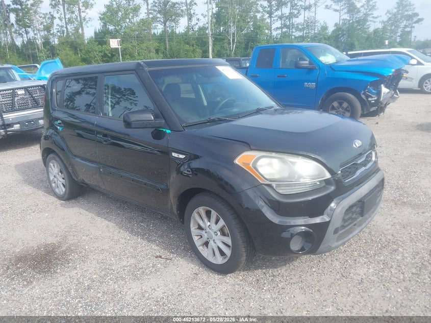 2013 Kia Soul VIN KNDJT2A50D7628722 IAAI salvage auction — NORMAL WEAR, Salvage Title, sold $375 on 2026-07-28 (photo 1)