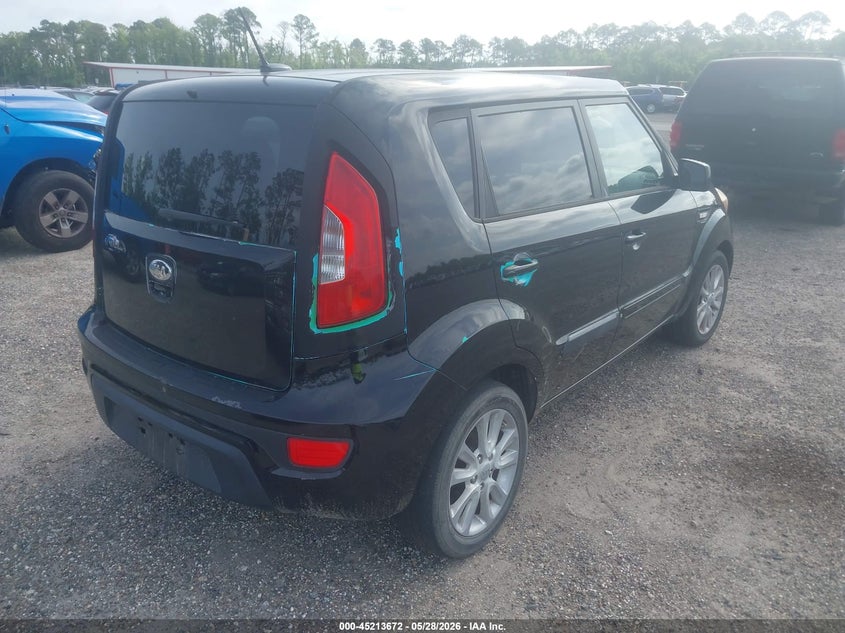 2013 Kia Soul VIN KNDJT2A50D7628722 IAAI salvage auction — NORMAL WEAR, Salvage Title, sold $375 on 2026-07-28 (photo 4)