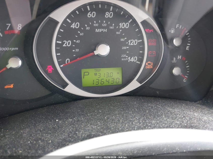 2008 Hyundai Tucson VIN KM8JM12B58U707785 IAAI salvage auction — NORMAL WEAR, Clear (Florida), sold $575 on 2026-07-15 (photo 7)