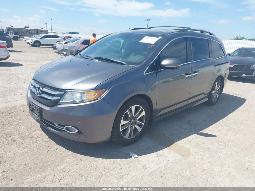 2016 Honda Odyssey VIN 5FNRL5H9XGB088839 IAAI salvage auction — HAIL, Original (Texas), sold $7,250 on 2026-07-29 (photo 2)