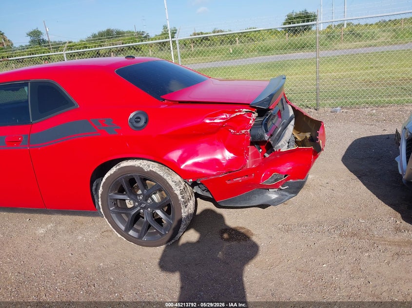 2021 Dodge Challenger VIN 2C3CDZBT9MH623684 IAAI salvage auction — LEFT REAR, Salvage Title, sold $7,900 on 2026-08-22 (photo 6)