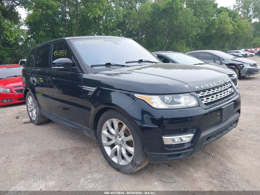 2016 Land rover Range rover sport VIN SALWR2VF3GA571228 IAAI salvage auction — NORMAL WEAR, Clear (Indiana), sold $2,800 on 2026-07-08 (photo 1)