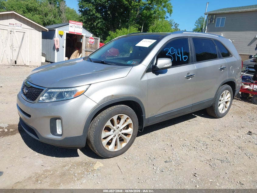 2014 Kia Sorento VIN 5XYKUDA79EG477124 IAAI salvage auction — NORMAL WEAR, Clear (Pennsylvania), sold $1,050 on 2026-07-07 (photo 2)