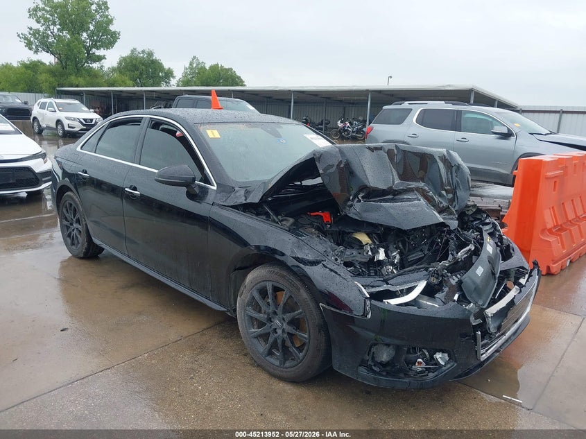 2020 Audi A4 VIN WAUGMAF46LN012273 IAAI salvage auction — FRONT END, Salvage Title, sold $2,250 on 2026-07-11 (photo 1)