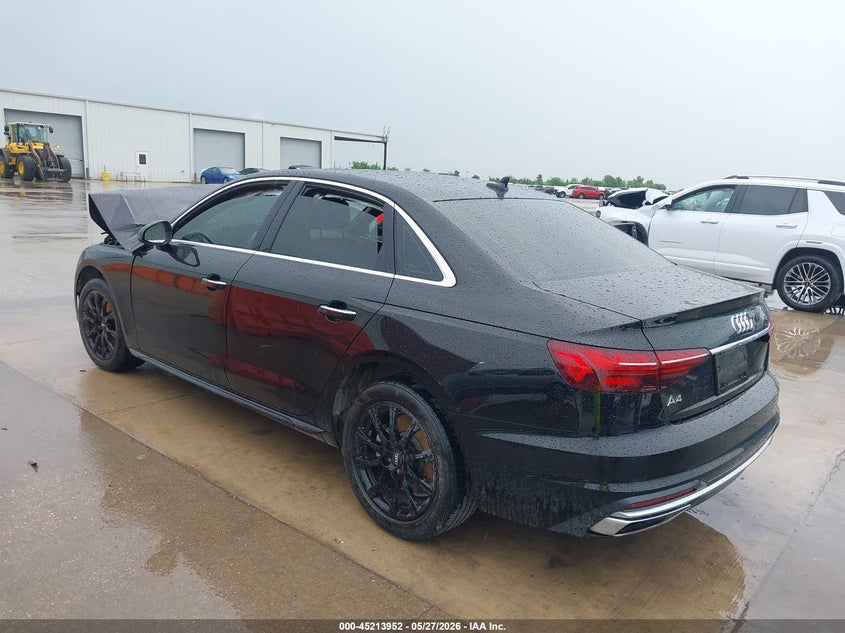 2020 Audi A4 VIN WAUGMAF46LN012273 IAAI salvage auction — FRONT END, Salvage Title, sold $2,250 on 2026-07-11 (photo 3)
