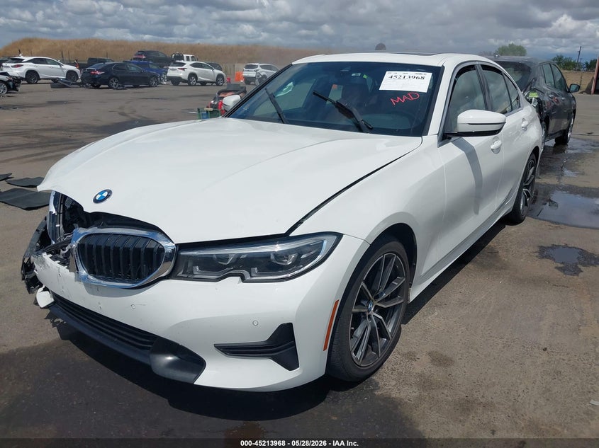 2022 BMW 3er VIN 3MW5R1J0XN8C43633 IAAI salvage auction — FRONT END, Salvage Title, sold $10,100 on 2026-07-09 (photo 2)