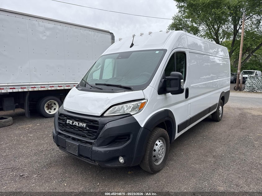 2023 Ram Promaster 3500 VIN 3C6MRVJG4PE512157 IAAI salvage auction — LEFT FRONT, Clear (New Jersey), sold $3,500 on 2026-07-08 (photo 2)