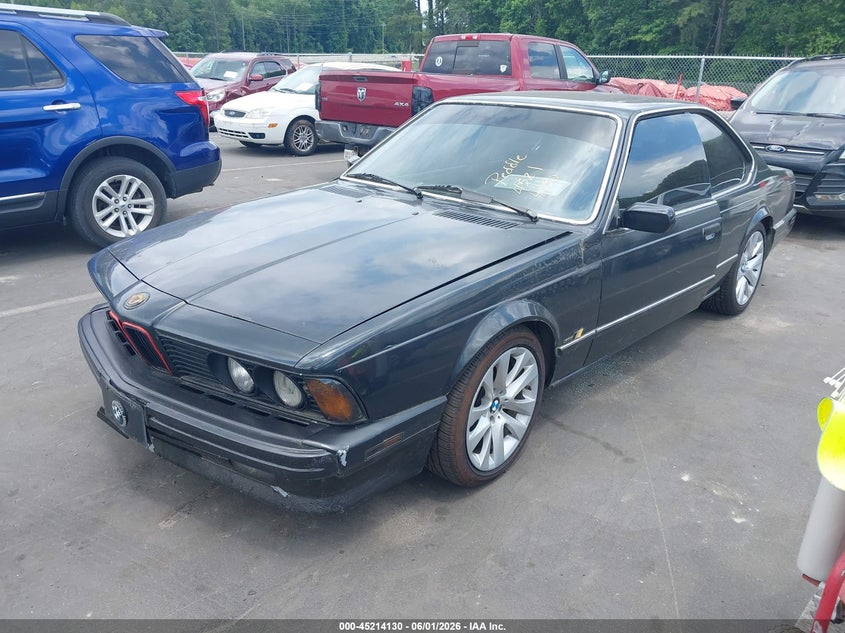 1989 BMW 6er VIN WBAEC8414K3268918 IAAI salvage auction — NORMAL WEAR, Clear (North Carolina), sold $2,050 on 2026-07-15 (photo 2)
