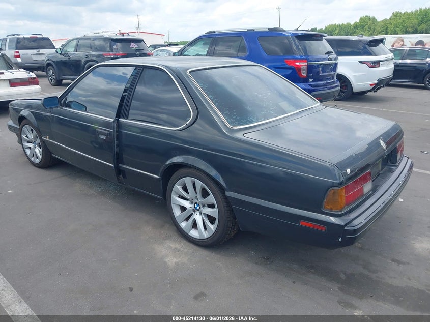 1989 BMW 6er VIN WBAEC8414K3268918 IAAI salvage auction — NORMAL WEAR, Clear (North Carolina), sold $2,050 on 2026-07-15 (photo 3)