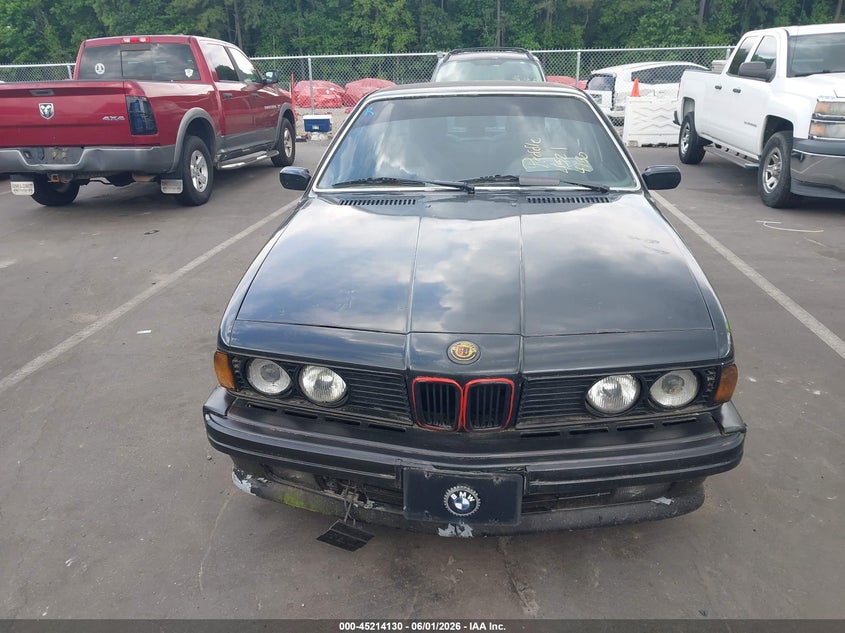 1989 BMW 6er VIN WBAEC8414K3268918 IAAI salvage auction — NORMAL WEAR, Clear (North Carolina), sold $2,050 on 2026-07-15 (photo 6)