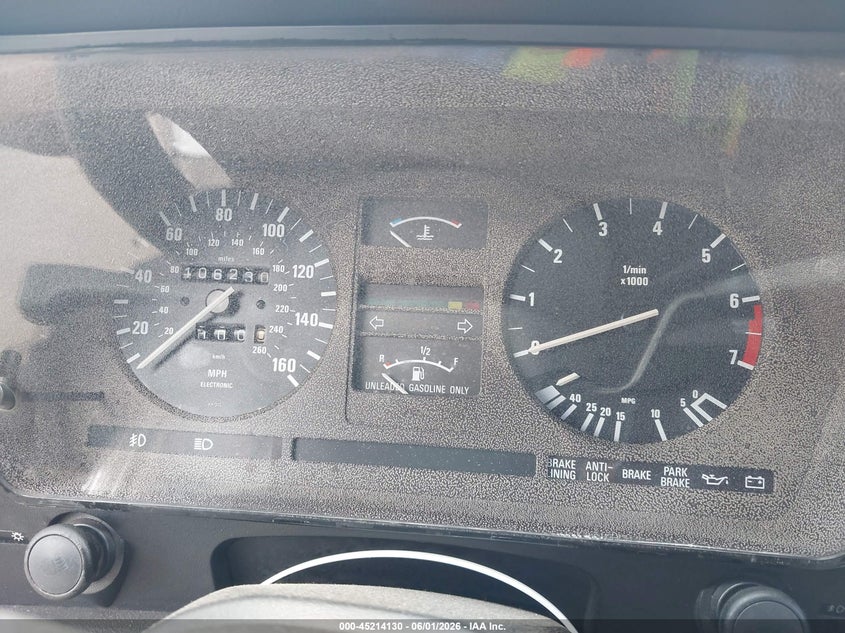 1989 BMW 6er VIN WBAEC8414K3268918 IAAI salvage auction — NORMAL WEAR, Clear (North Carolina), sold $2,050 on 2026-07-15 (photo 7)