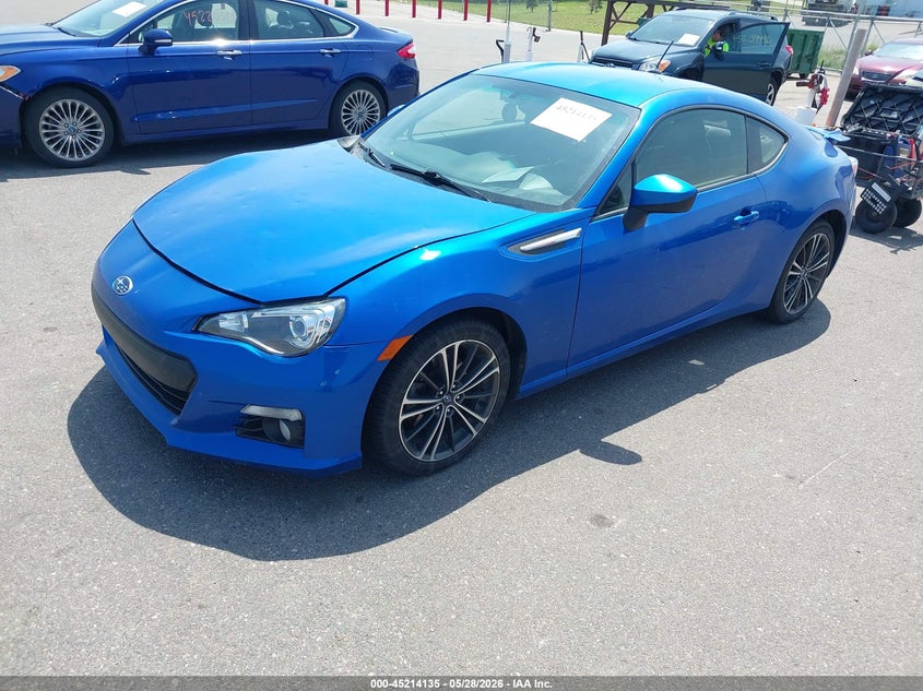 2013 Subaru Brz VIN JF1ZCAC19D1610932 IAAI salvage auction — HAIL, Salvage (Minnesota), sold $2,075 on 2026-07-20 (photo 2)