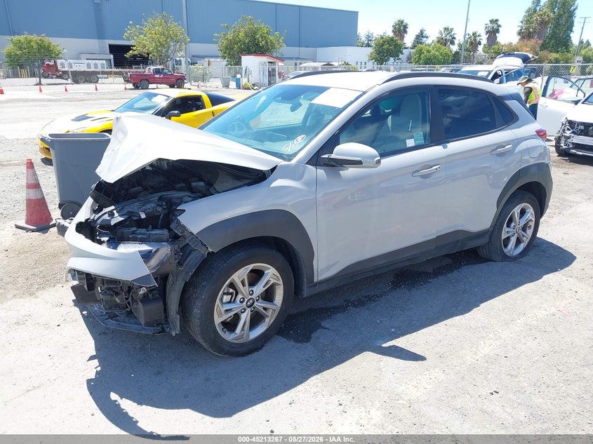 2023 Hyundai Kona VIN KM8K6CAB7PU054015 IAAI salvage auction — FRONT END, Salvage Title, sold $525 on 2026-07-29 (photo 2)