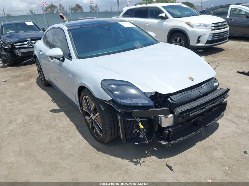 2025 Porsche Panamera VIN WP0AA2YA8SL001697 IAAI salvage auction — LEFT FRONT, Salvage Title, sold $16,200 on 2026-07-27 (photo 1)