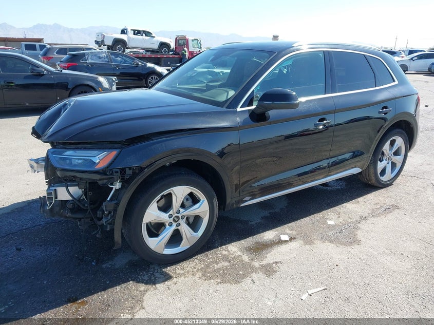 2021 Audi Q5 VIN WA1BAAFY1M2110763 IAAI salvage auction — FRONT END, Salvage Title, sold $7,600 on 2026-07-23 (photo 2)