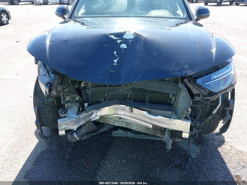2021 Audi Q5 VIN WA1BAAFY1M2110763 IAAI salvage auction — FRONT END, Salvage Title, sold $7,600 on 2026-07-23 (photo 6)