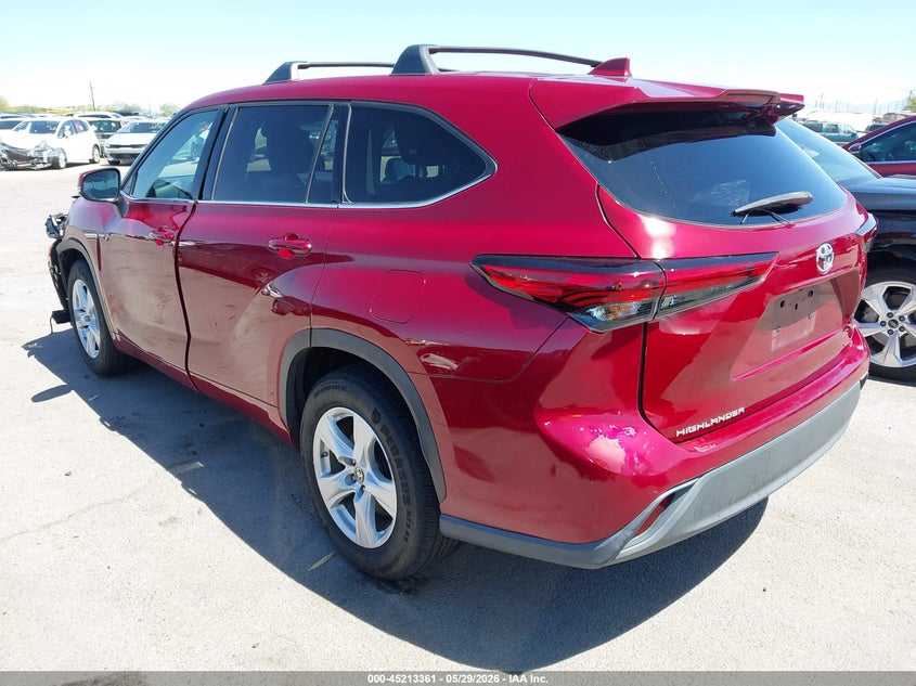 2021 Toyota Highlander VIN 5TDZZRAH2MS044302 IAAI salvage auction — LEFT FRONT, Salvage Title, sold $10,100 on 2026-07-09 (photo 3)