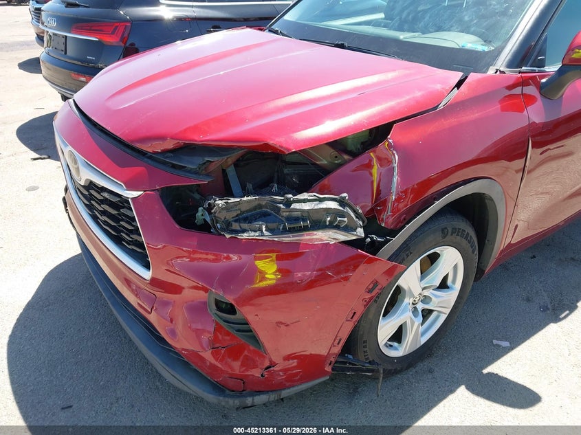 2021 Toyota Highlander VIN 5TDZZRAH2MS044302 IAAI salvage auction — LEFT FRONT, Salvage Title, sold $10,100 on 2026-07-09 (photo 6)