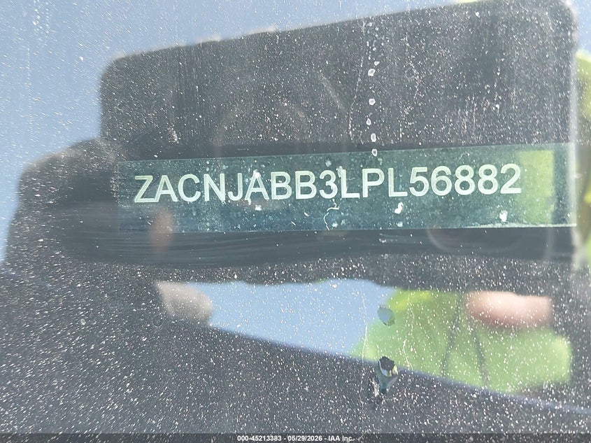 2020 Jeep Renegade VIN ZACNJABB3LPL56882 IAAI salvage auction — FRONT END, Salvage Title, sold $525 on 2026-07-21 (photo 9)