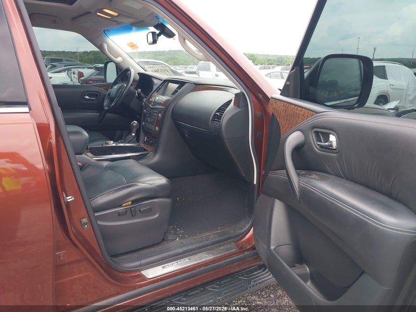 2017 Nissan Armada VIN JN8AY2NE7H9706021 IAAI salvage auction — HAIL, Salvage Title, sold $6,625 on 2026-07-14 (photo 5)