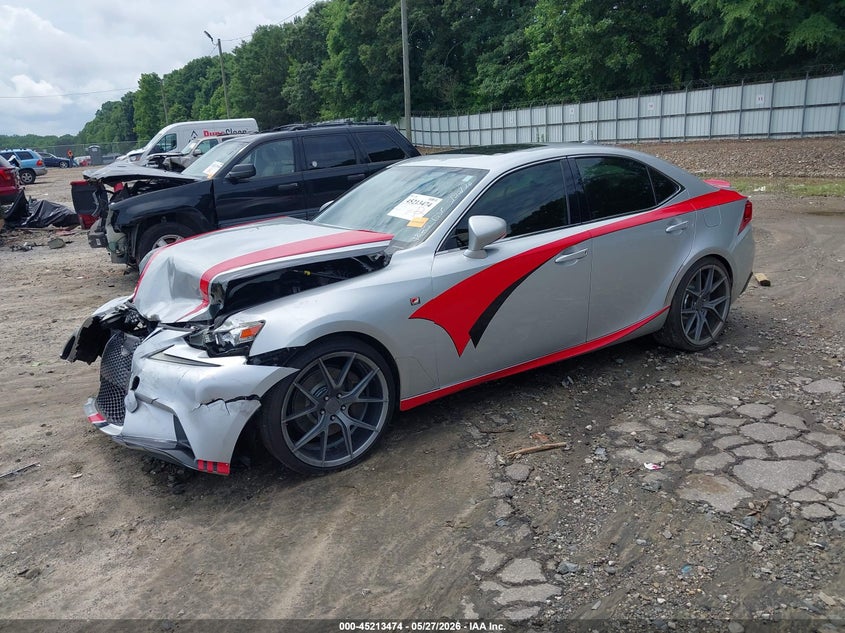 2014 Lexus Is VIN JTHBE1D27E5011825 IAAI salvage auction — FRONT END, Salvage (Georgia), sold $3,700 on 2026-07-09 (photo 2)
