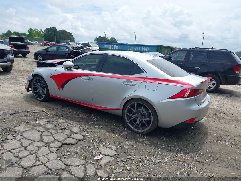 2014 Lexus Is VIN JTHBE1D27E5011825 IAAI salvage auction — FRONT END, Salvage (Georgia), sold $3,700 on 2026-07-09 (photo 3)