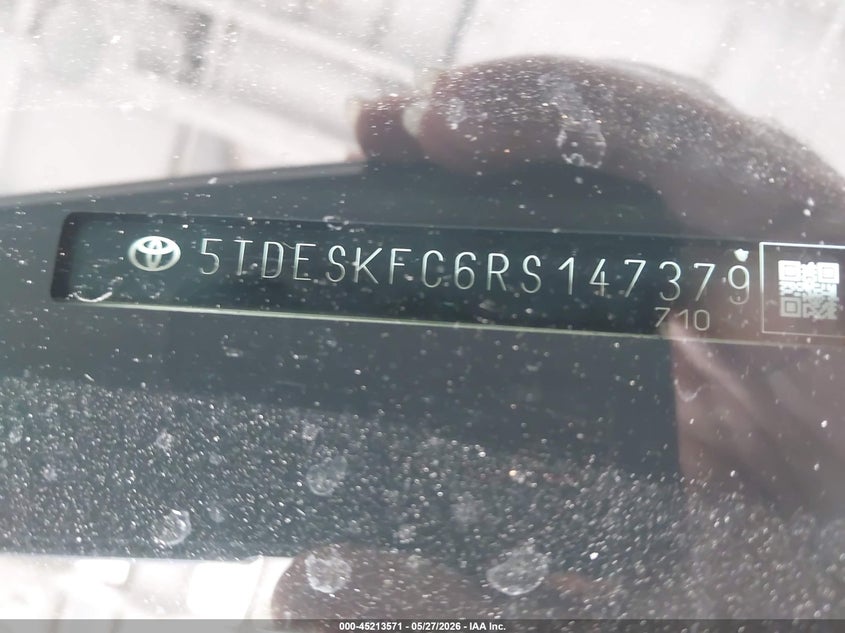 2024 Toyota Sienna VIN 5TDESKFC6RS147379 IAAI salvage auction — SIDE, Salvage Title, sold $13,200 on 2026-07-15 (photo 9)
