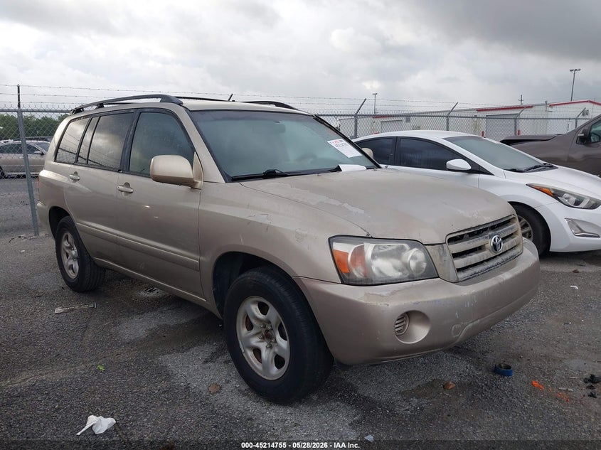 2006 Toyota Highlander VIN JTEDP21A560101507 IAAI salvage auction — NORMAL WEAR, Clear (Louisiana), sold $725 on 2026-07-14 (photo 1)