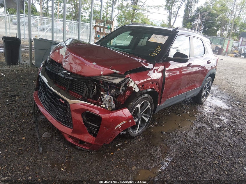 2022 Chevrolet Trailblazer VIN KL79MTSL2NB014690 IAAI salvage auction — FRONT END, Salvage Title, sold $3,275 on 2026-07-13 (photo 2)