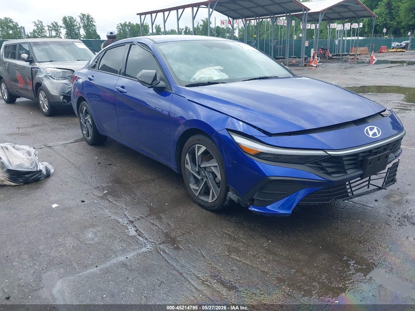 2025 Hyundai Elantra VIN KMHLM4DG9SU059796 IAAI salvage auction — FRONT END, Salvage Title, sold $4,000 on 2026-07-23 (photo 1)
